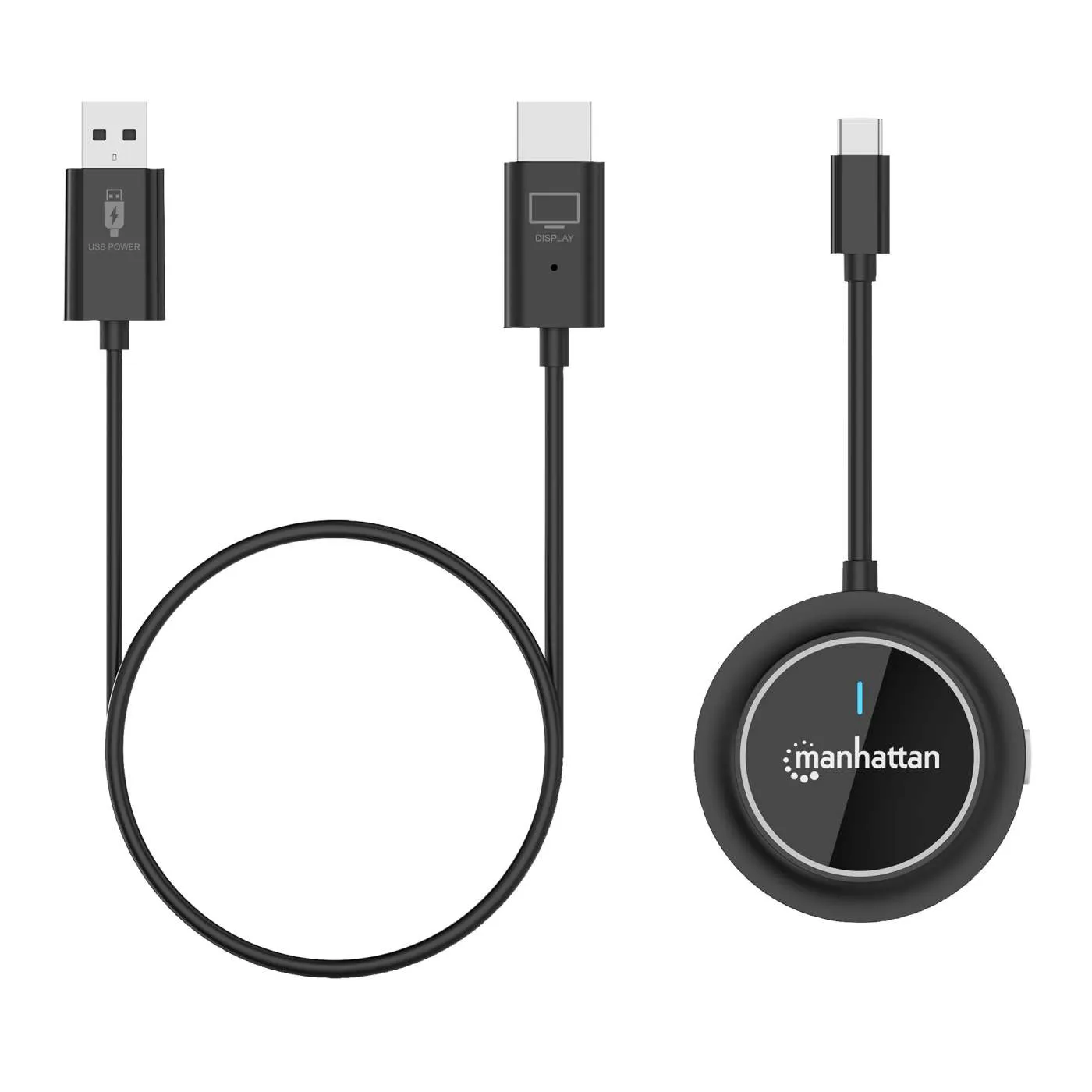 Manhattan Kit HDMI Wireless 1080p con 4 trasmettitori USB-C