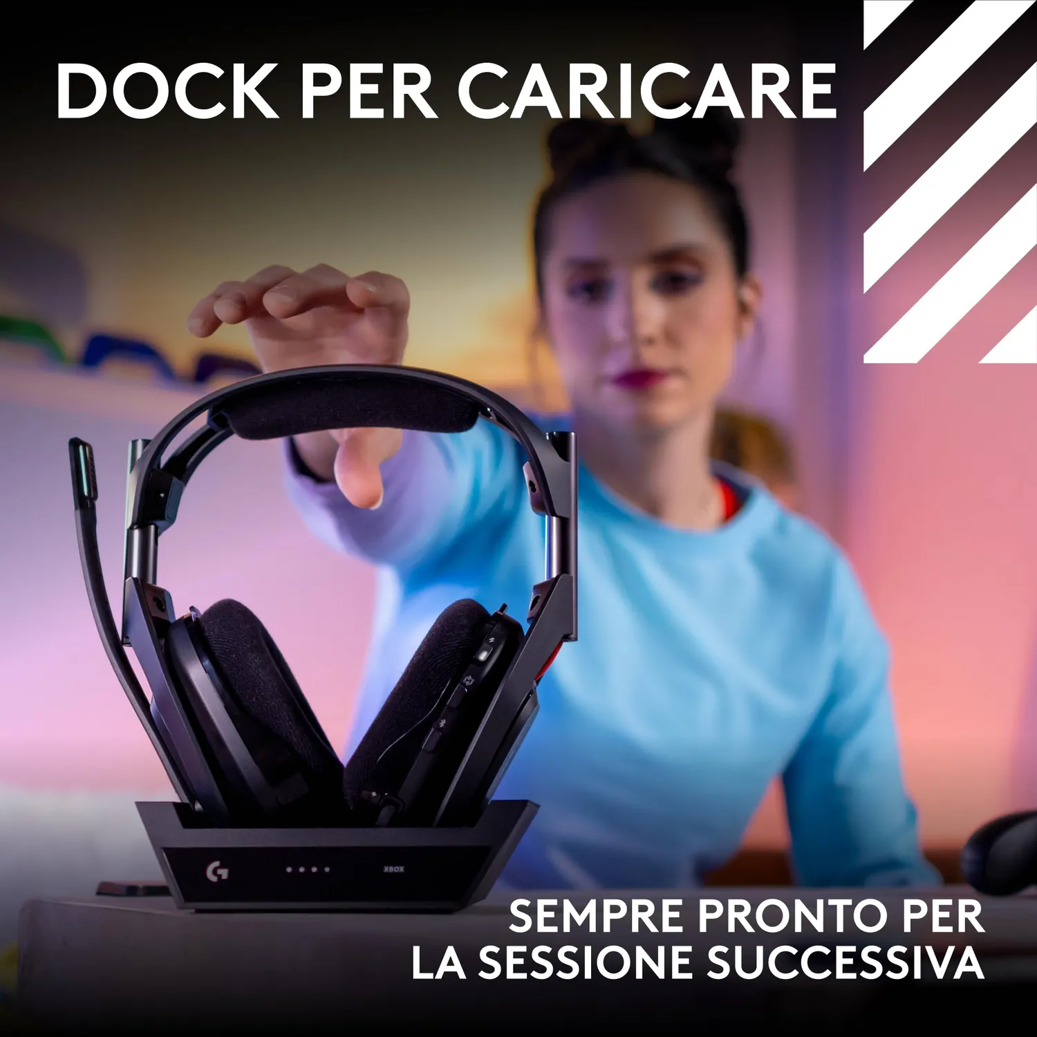 Logitech G Astro A50 cuffie gaming wireless base 24 bit
