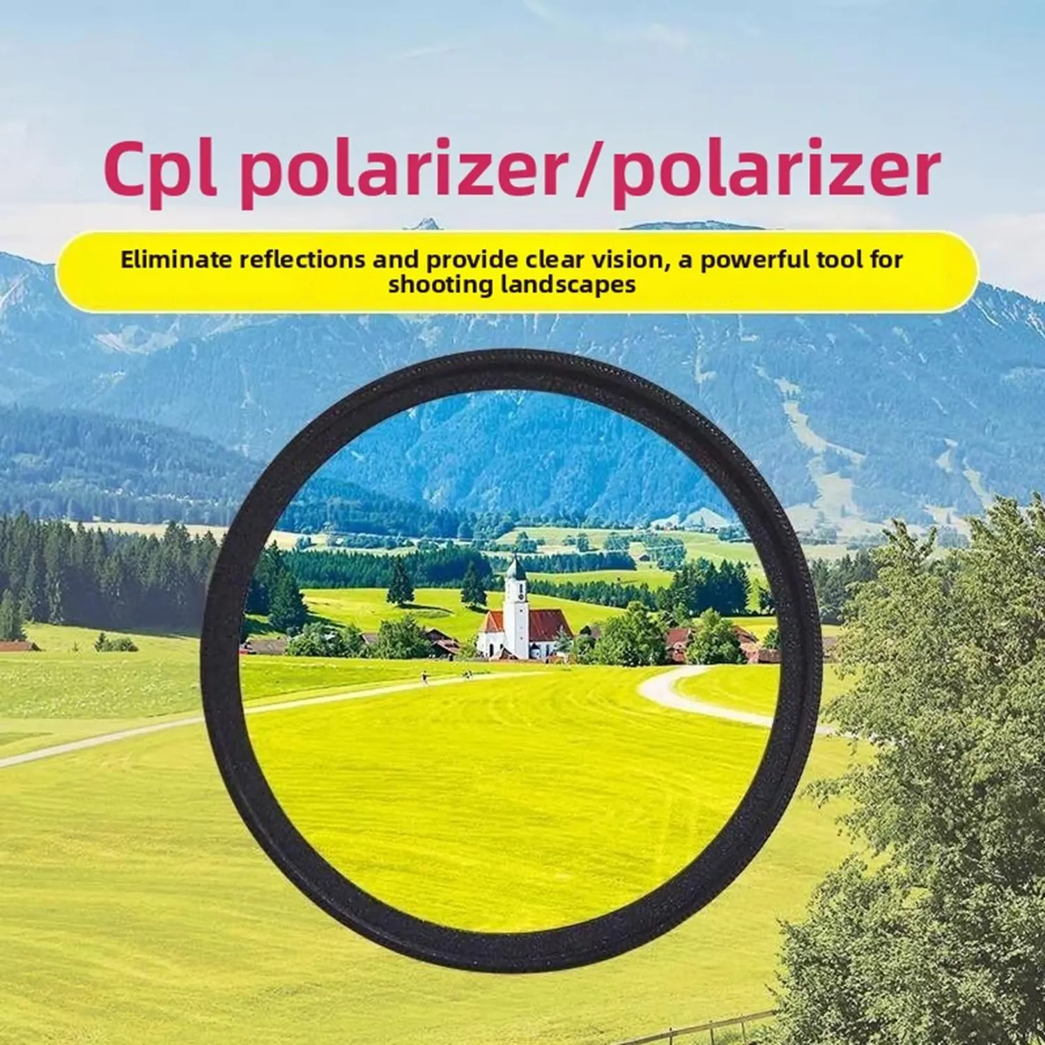 Zunate Filtro CPL 37mm Telefono polarizzatore clip