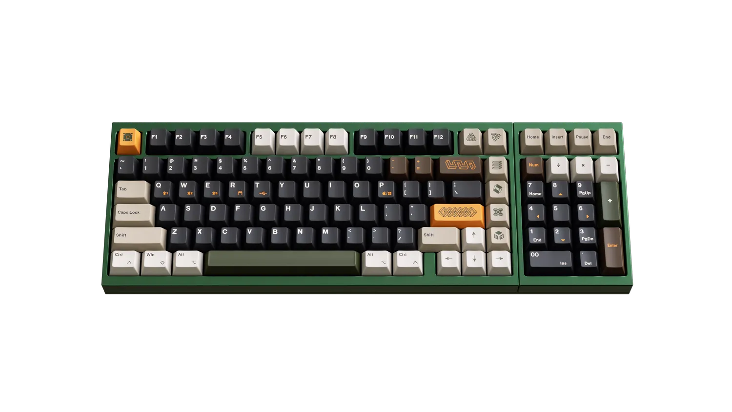 Luminkey 98 tastiera Jade Green Gateron Sylva
