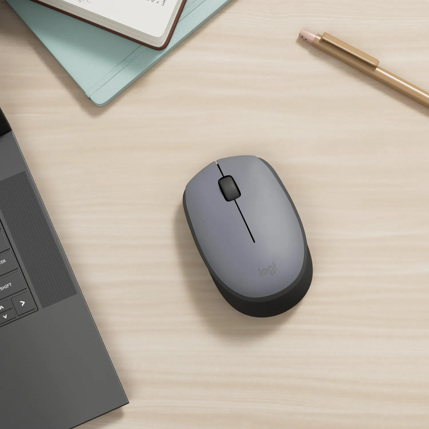 Logitech M170 mouse wireless grigio 2,4 GHz ricevitore USB