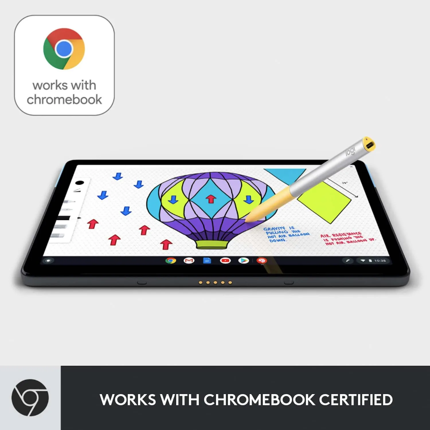Logitech Pen stilo ricaricabile Chromebook USI 4096 livelli