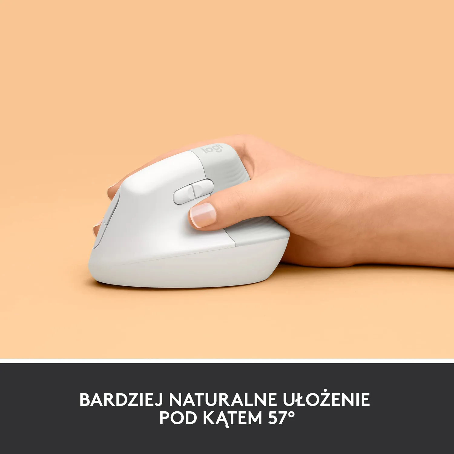 Logitech Lift for Business mouse verticale wireless bianco
