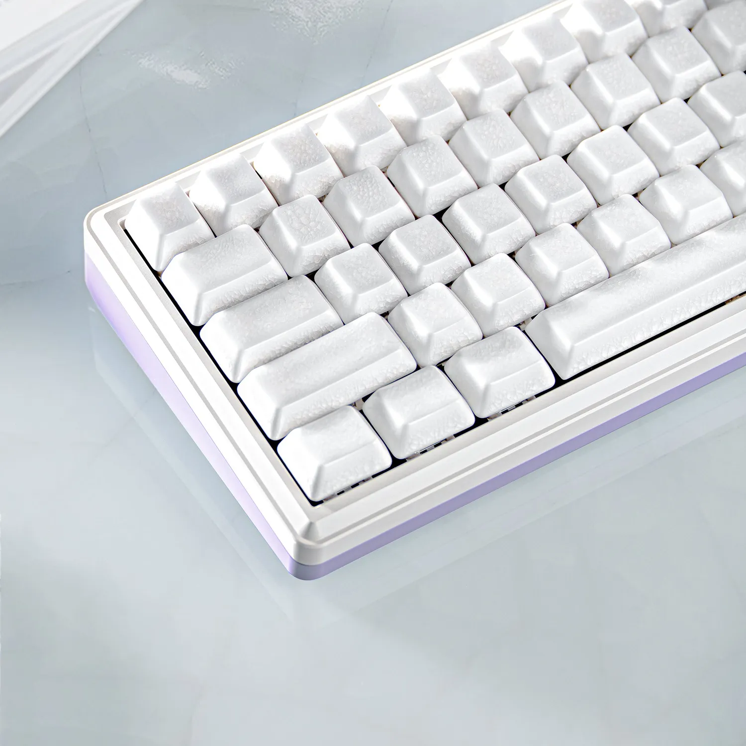 Cerakey V2 Full Set keycap ceramica White Crazed 113 tasti