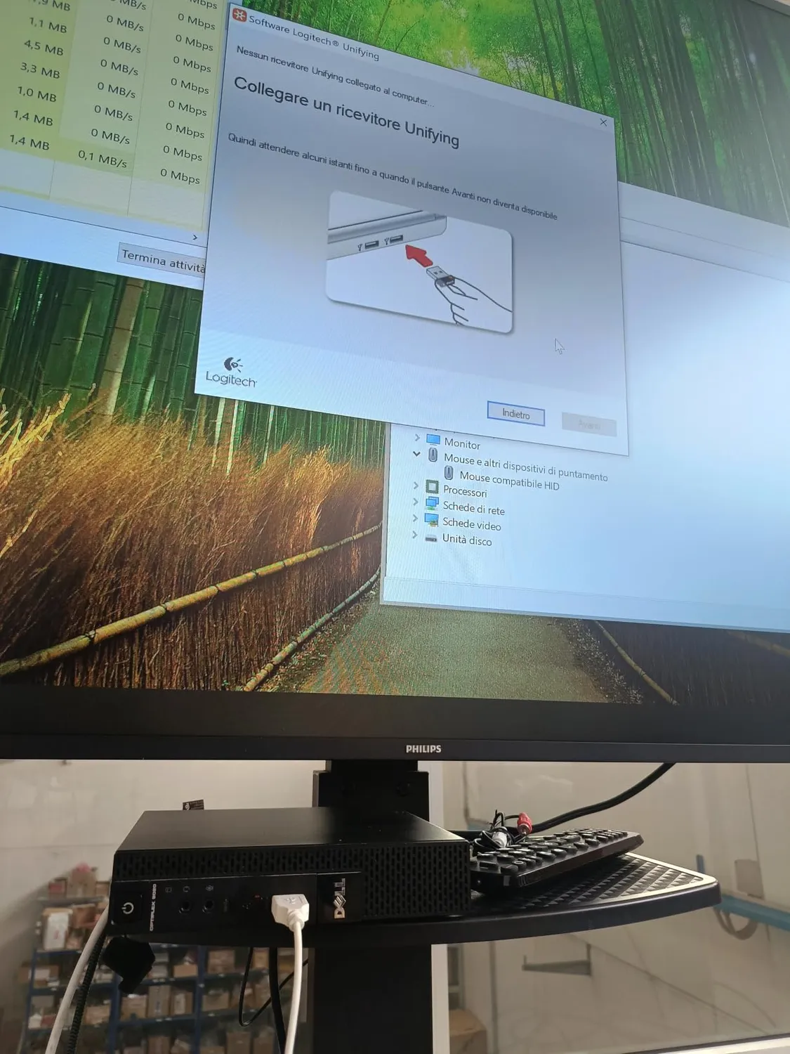 Logitech Unifying Ricevitore USB Wireless 6 dispositivi 10 m