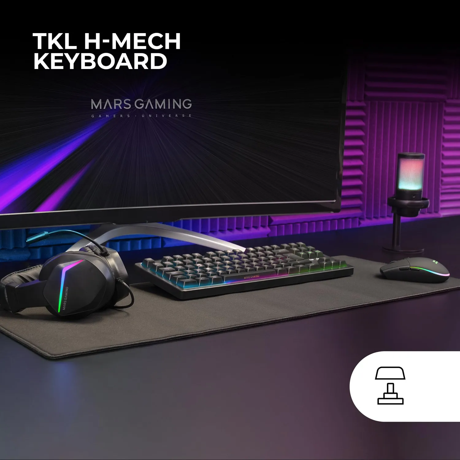 Mars Gaming MCP-RGB3 pack gaming nero italiano