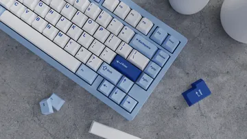 WS Blue Oasis keycaps PBT Cherry 223 tasti