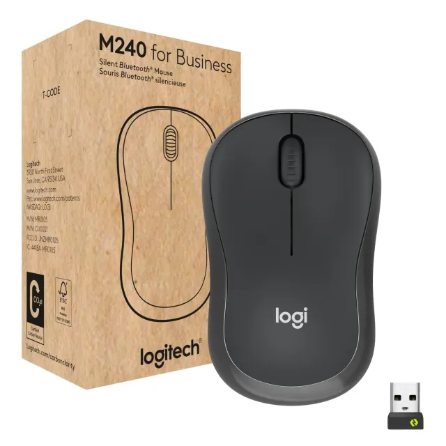 Logitech M240 for Business mouse wireless silenzioso