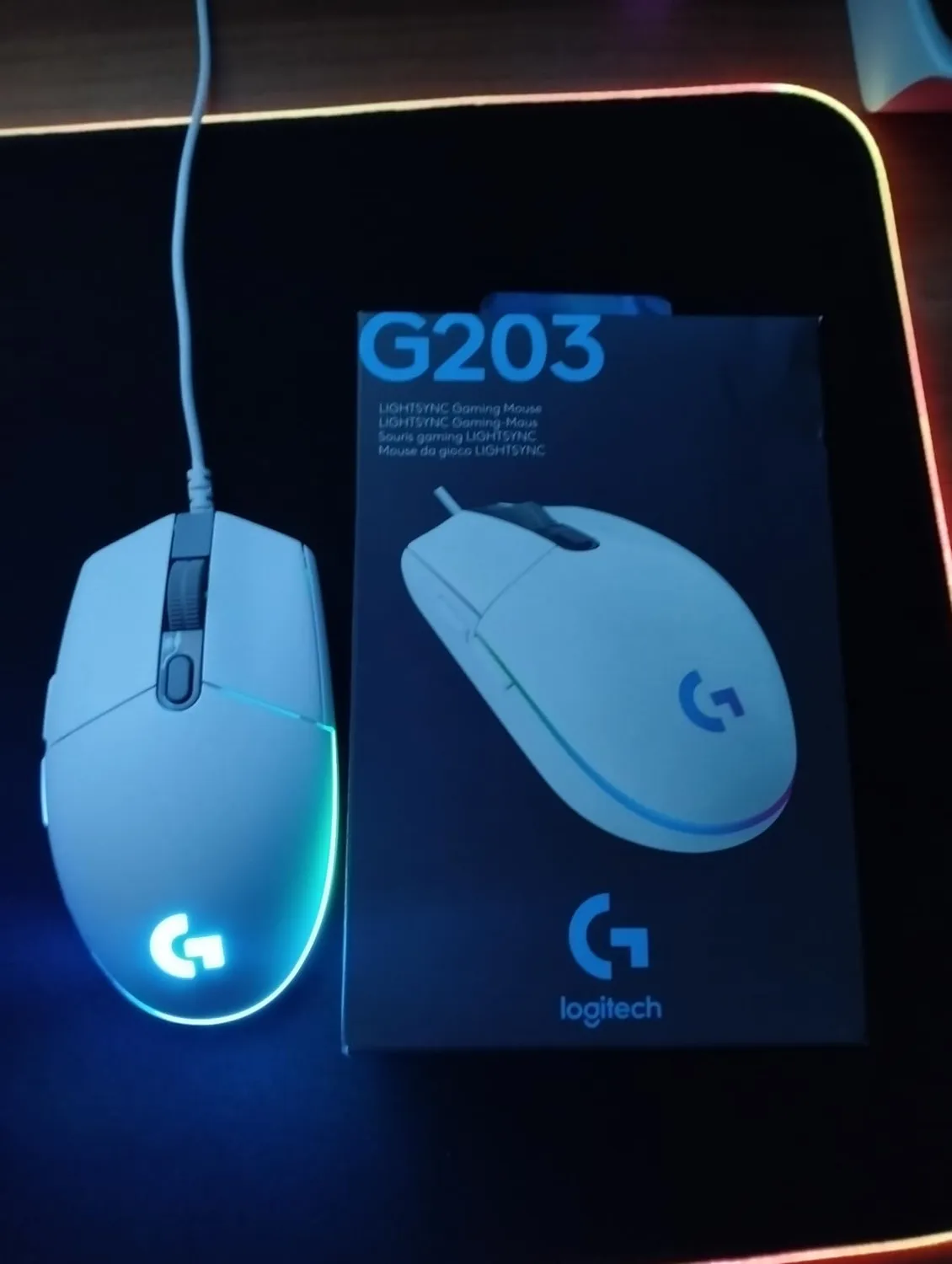 Logitech G G203 LIGHTSYNC mouse gaming nero 8000 DPI