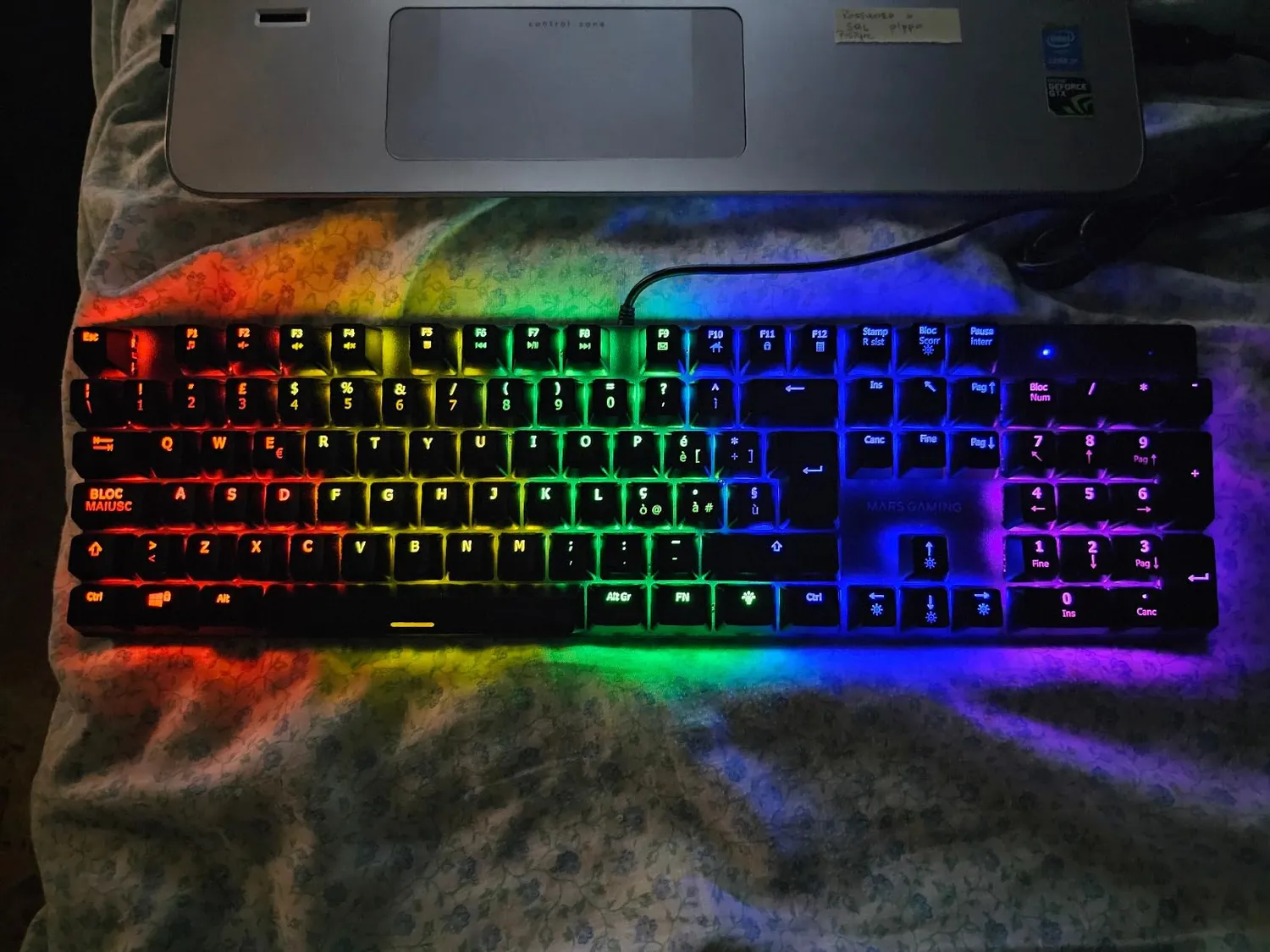 Mars Gaming MK422 Tastiera Meccanica Gaming RGB Switch Rossi