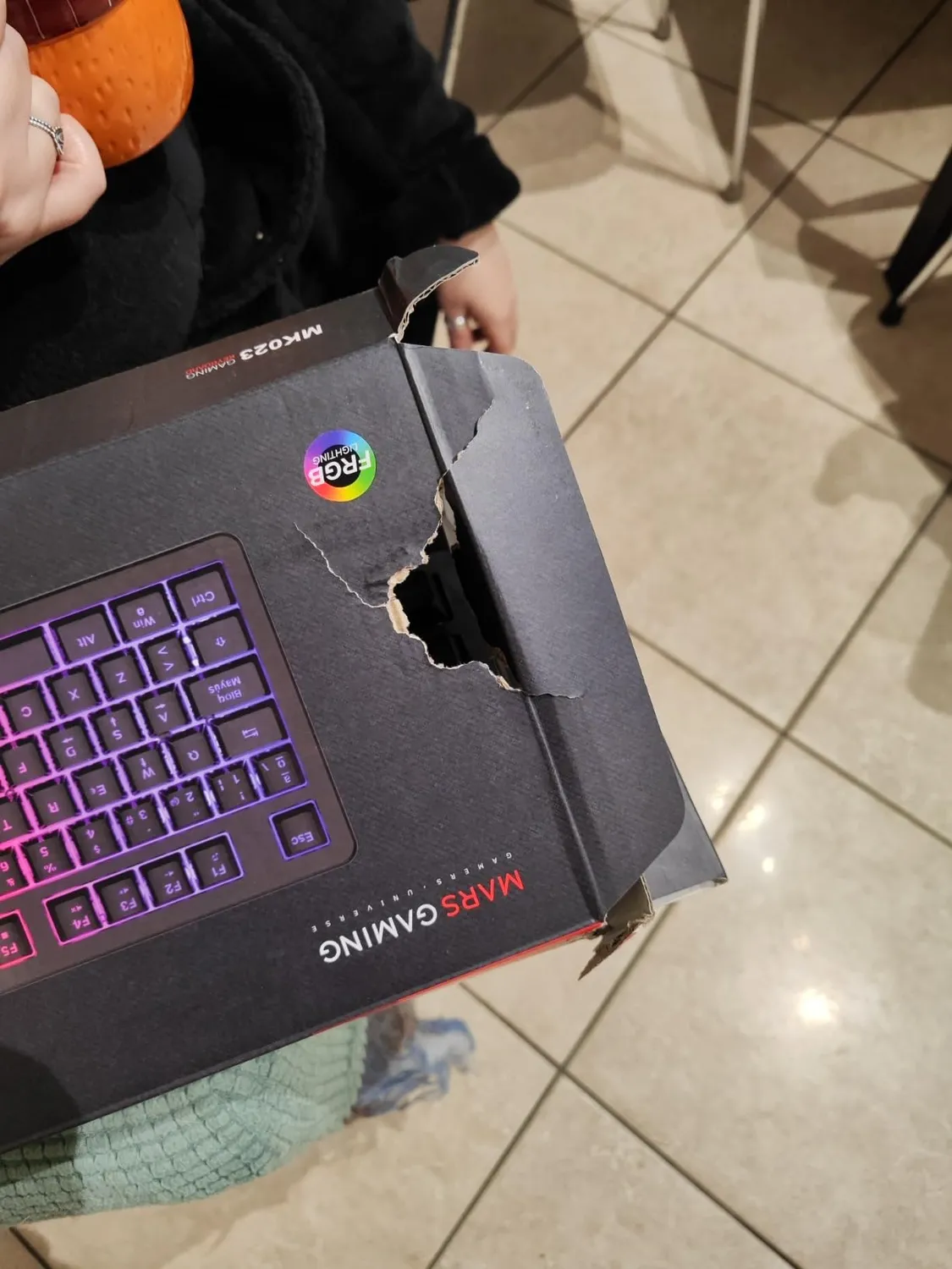 Mars Gaming MK023ES tastiera gaming TKL nera layout spagnolo
