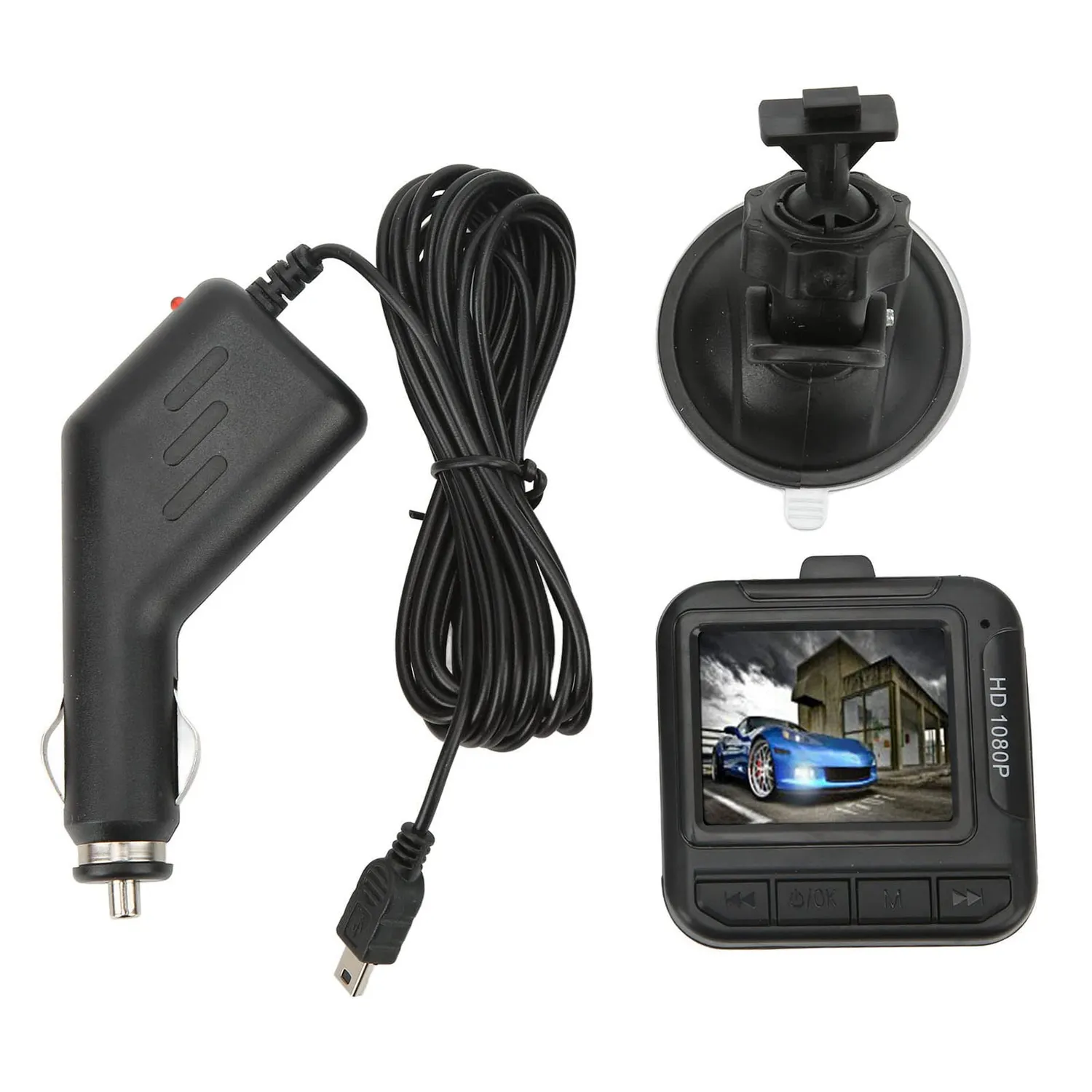 Zunate dash cam auto 1080P schermo 1,6 pollici loop