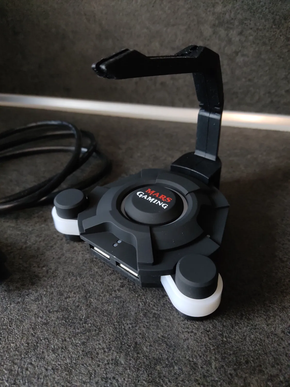 Mars Gaming MMS2 hub USB 3.0 4 porte con bungee mouse LED