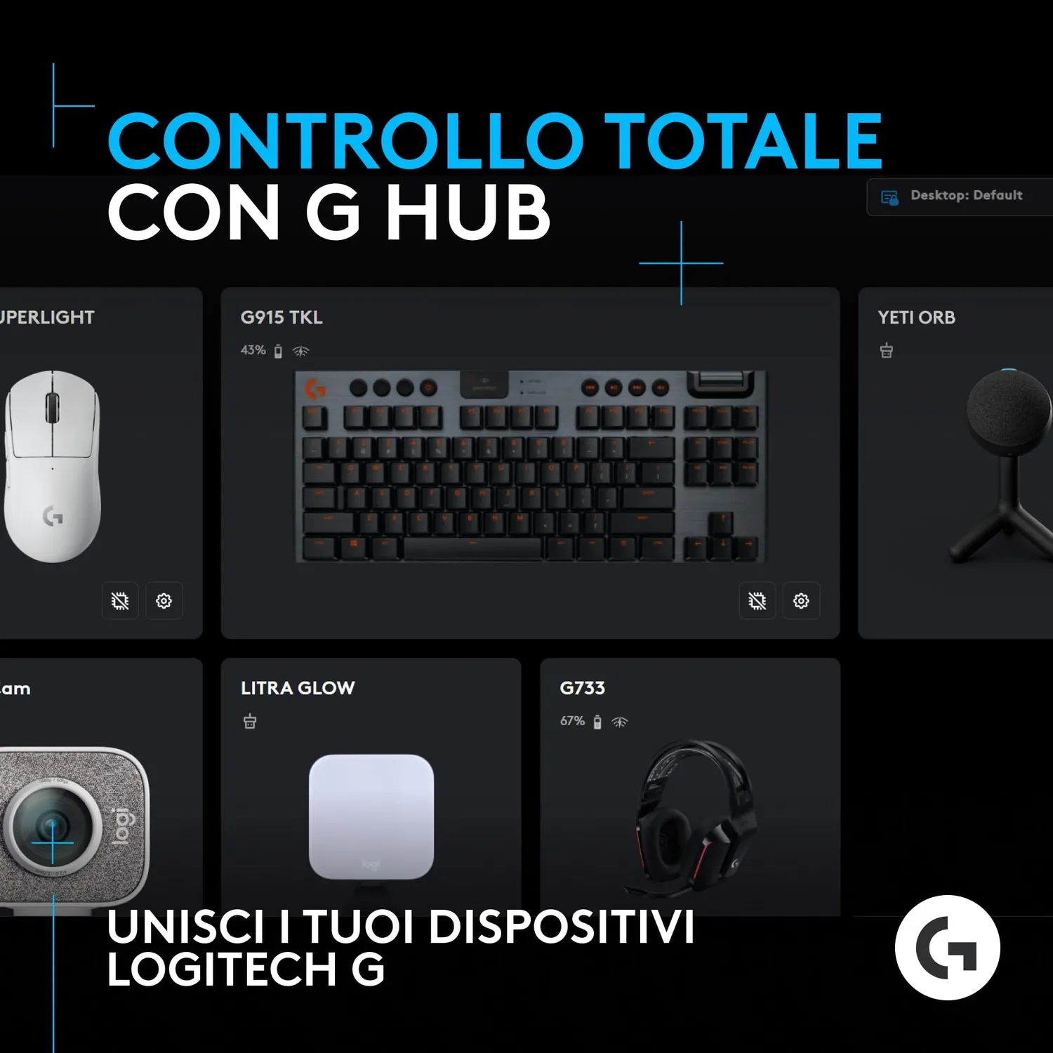 Logitech G Yeti Orb microfono USB nero RGB