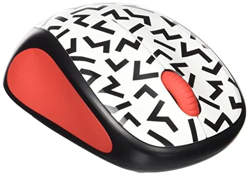 Logitech M238 Mouse Wireless Zigzag Rosso 2.4 GHz