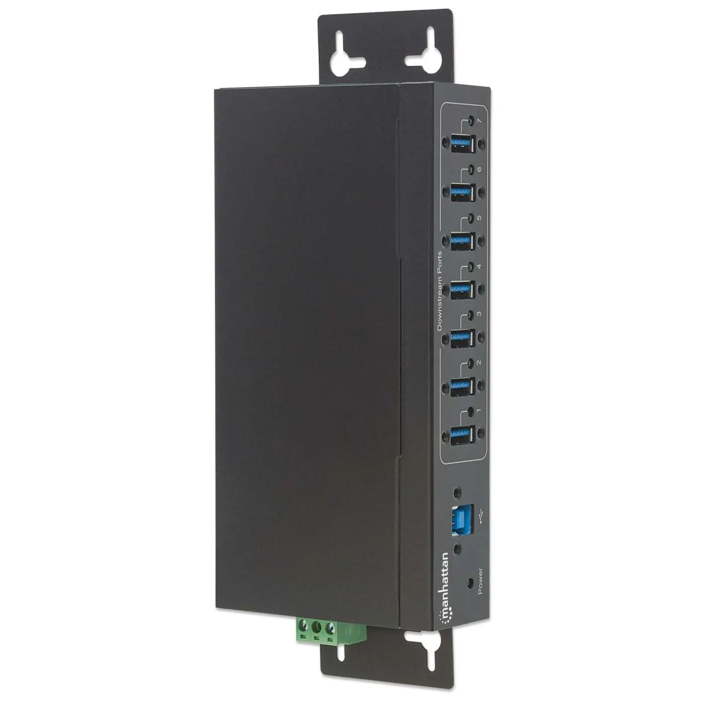 Manhattan Hub USB 3.0 industriale 7 porte 5 Gbps