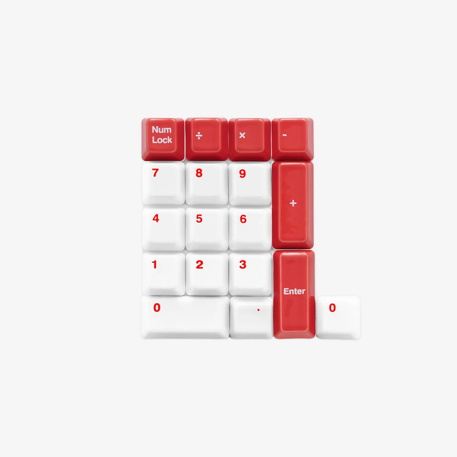 Cerakey C Set-Num keycaps ceramica bianchi