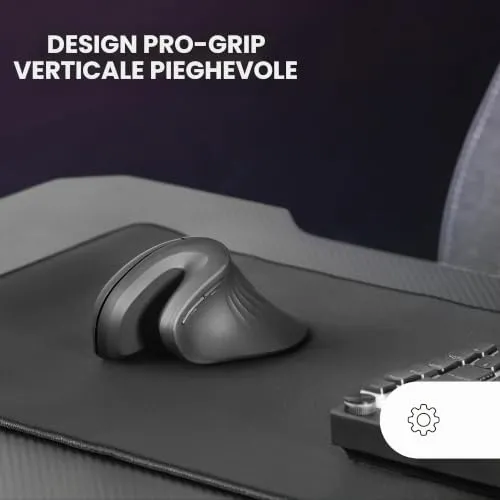 Mars Gaming MMW-ERGOPRO mouse verticale wireless nero 3200 DPI