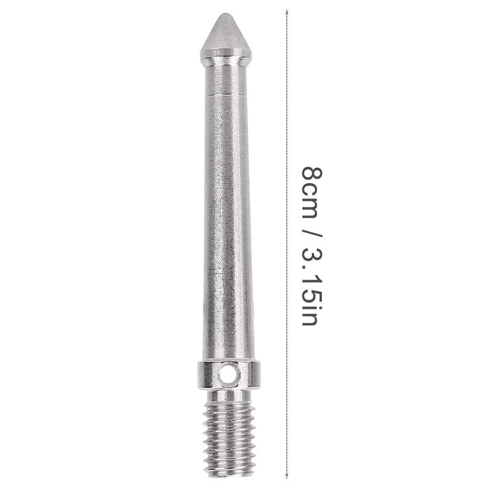 Zunate punta treppiede 8 cm acciaio filetto 3/8 pollici