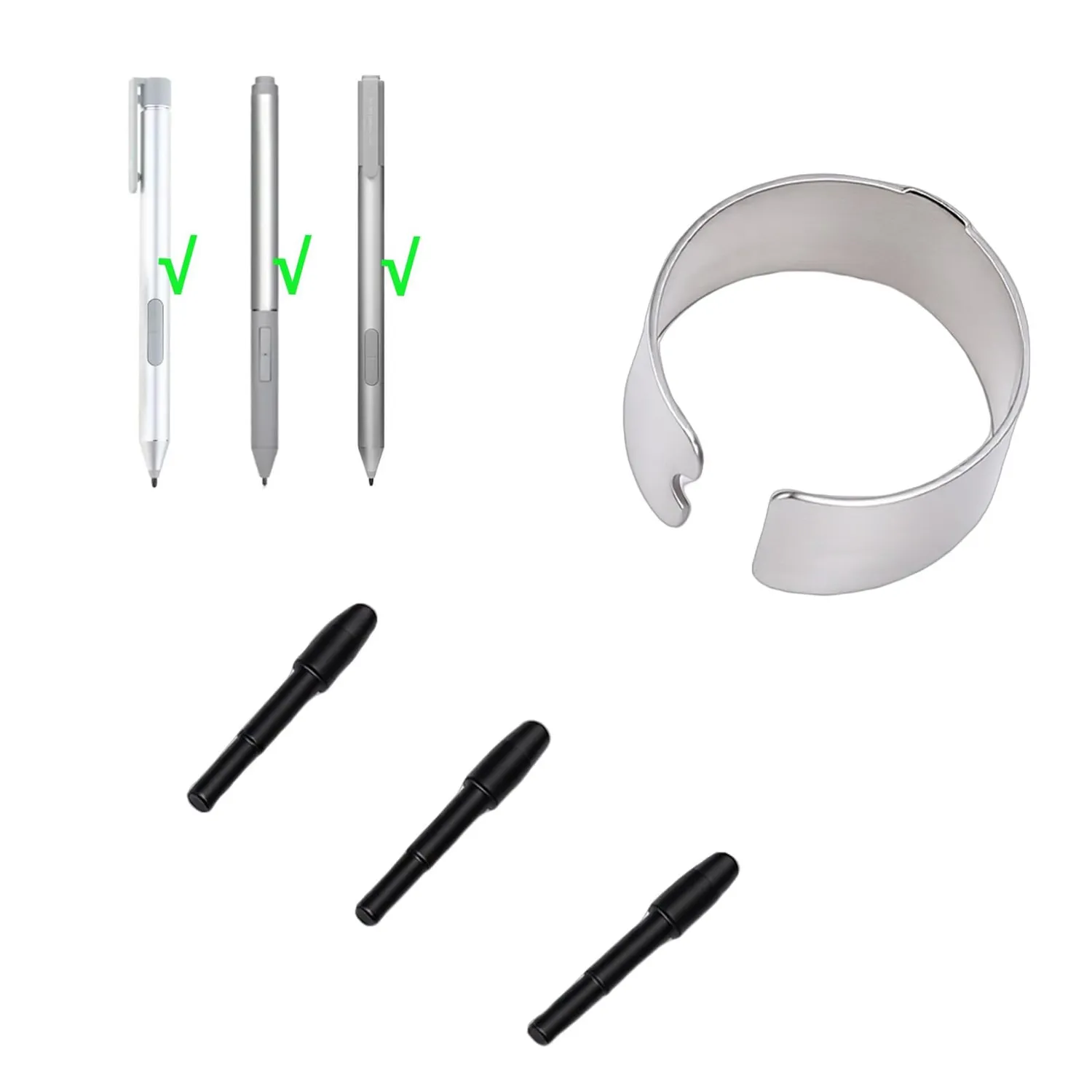 Zunate Punte Ricambio POM 3 Pezzi per Penna G2 G3 T4Z24AA
