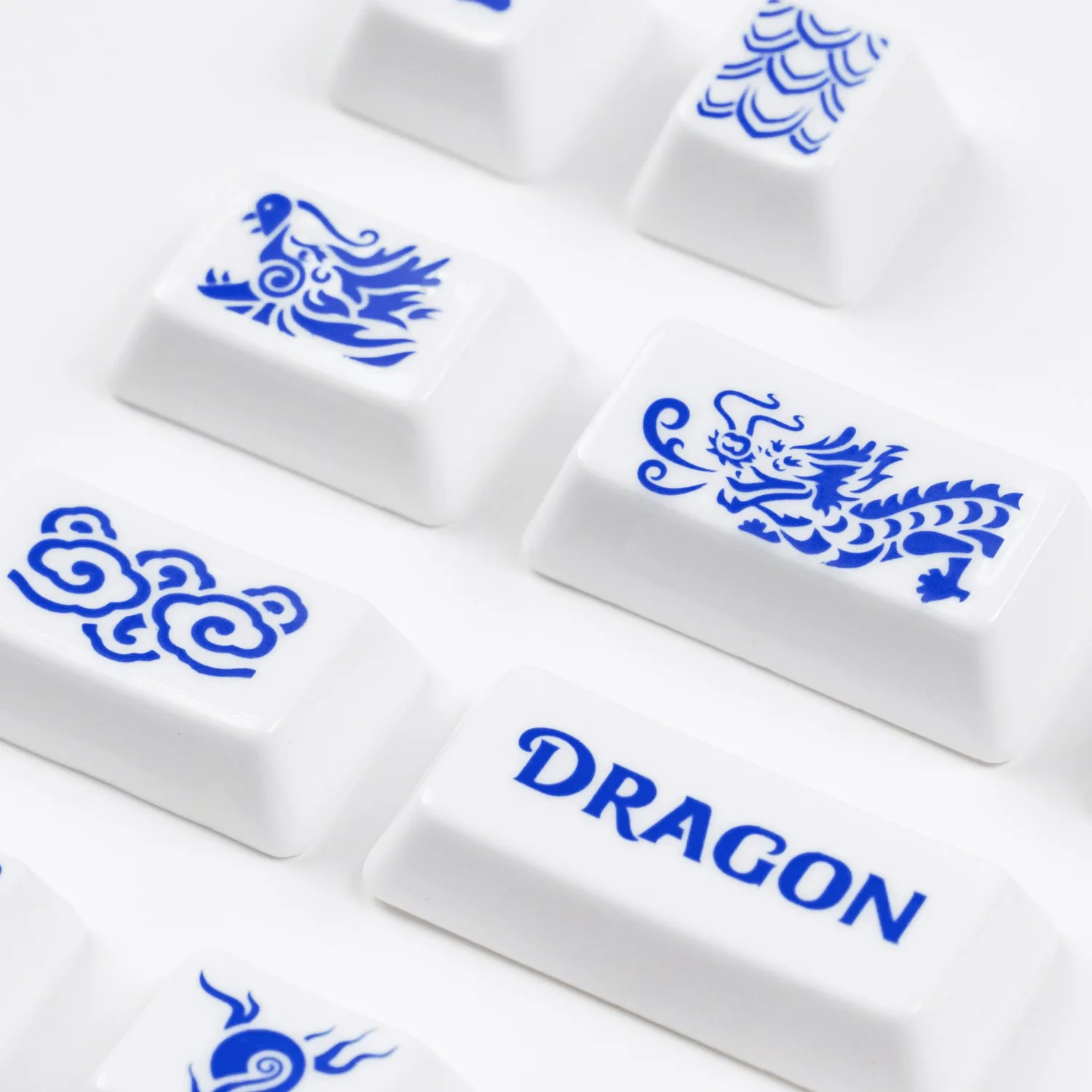 Cerakey Dragon set tasti ceramica novelty white indigo