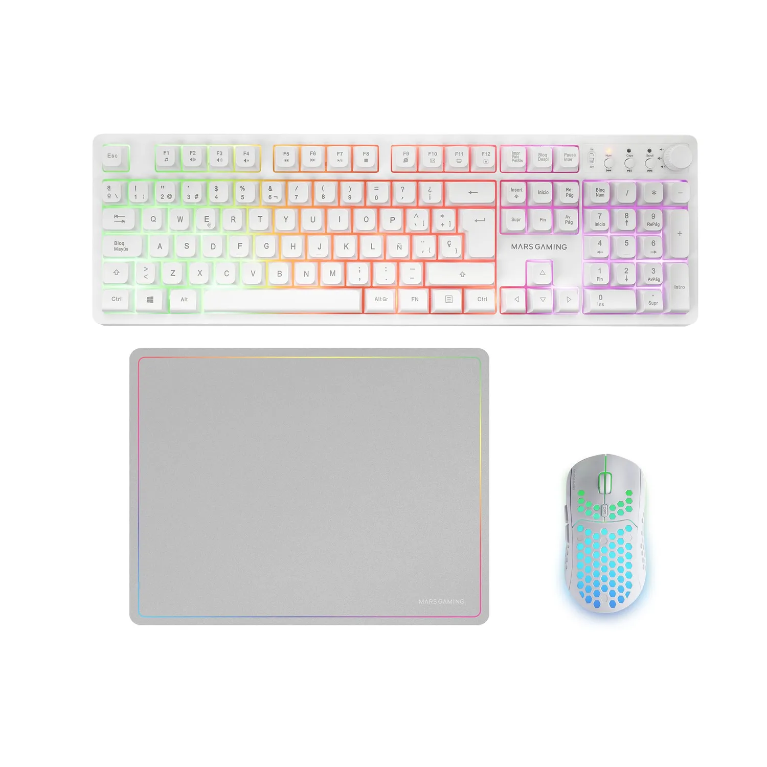 Mars Gaming MCP-RGB3 pack gaming nero italiano