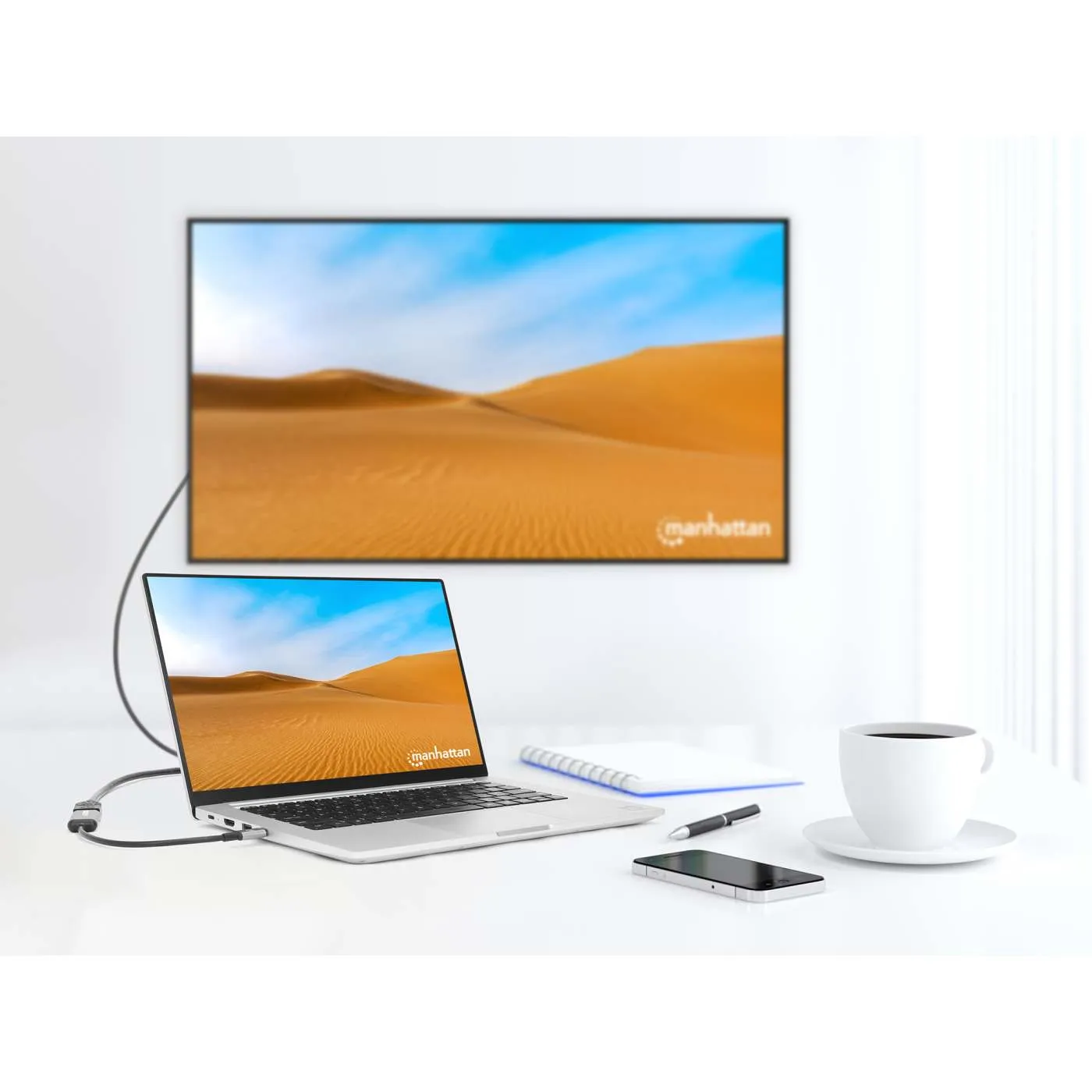 Manhattan Adattatore USB-C a HDMI 4K@60Hz Nero