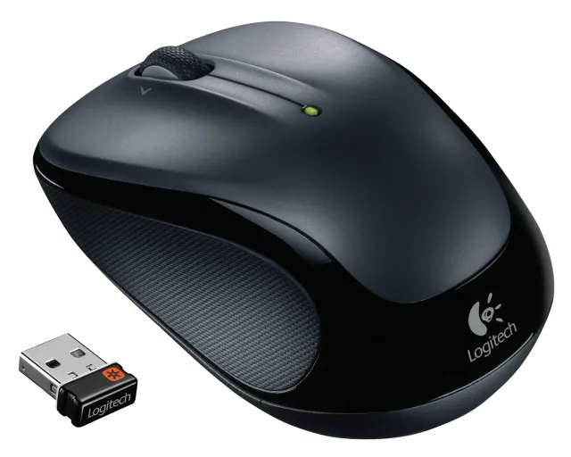 Logitech M325 mouse wireless argento scuro preciso