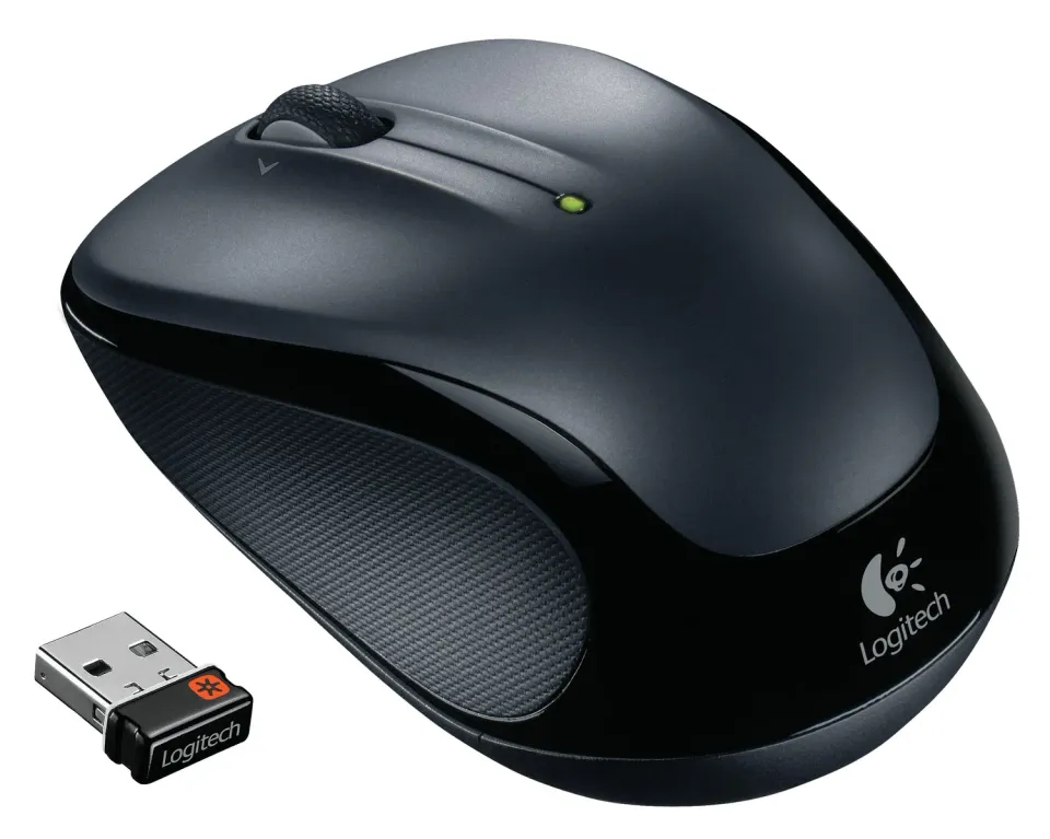 Logitech M325 mouse wireless argento scuro preciso