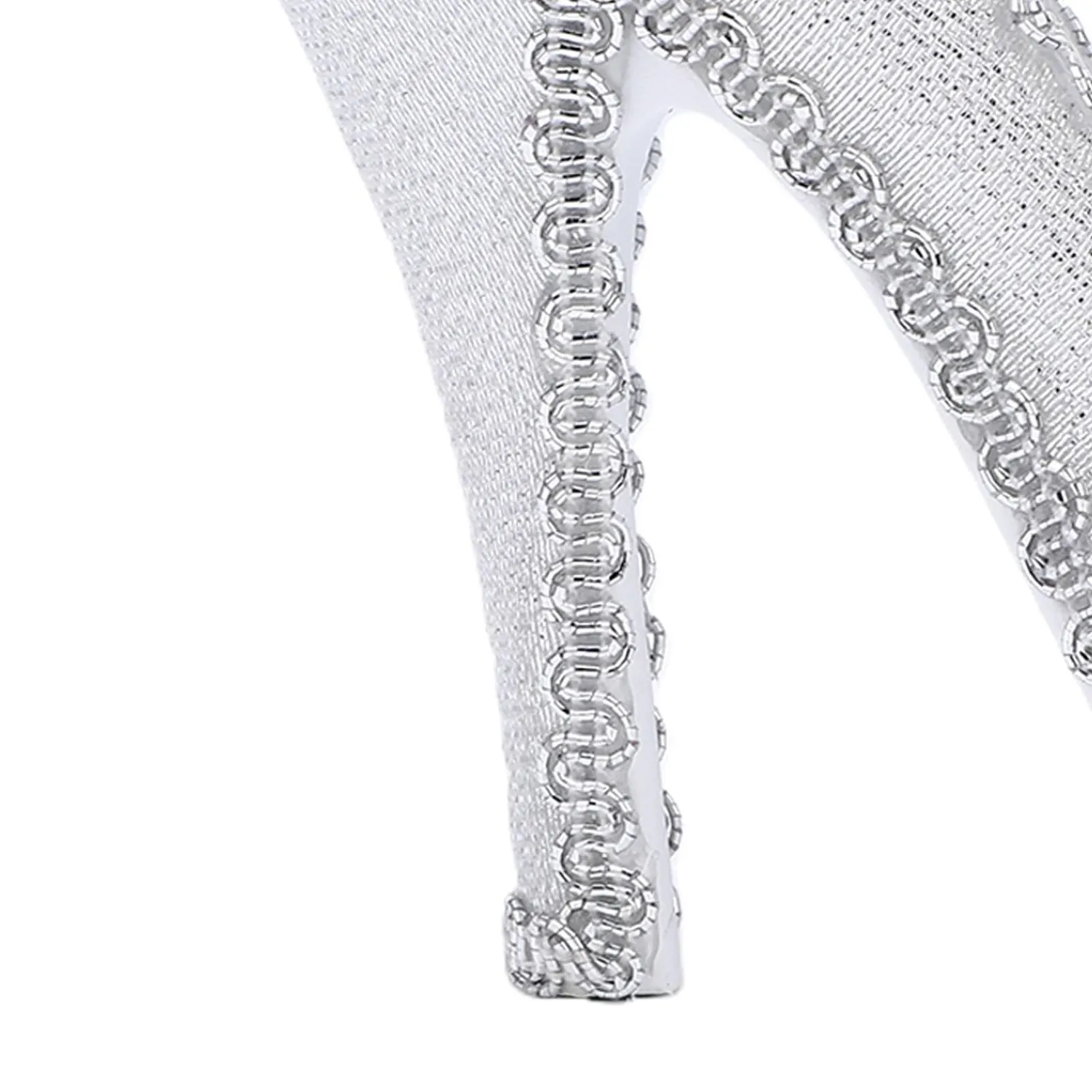 Zunate Tacco Alto porta anelli gioielli bianco argento resina