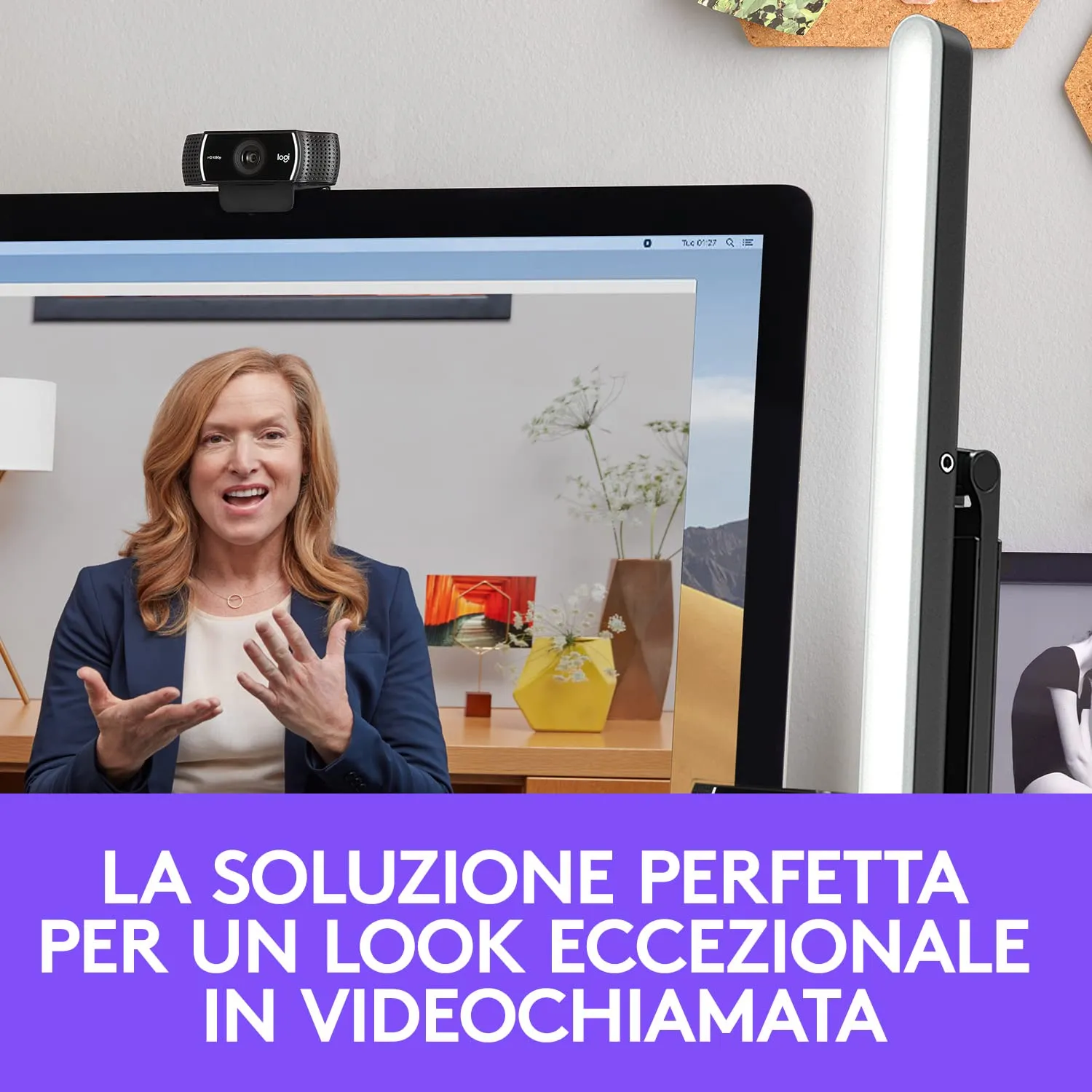 Logitech Litra Beam luce streaming LED nero TrueSoft