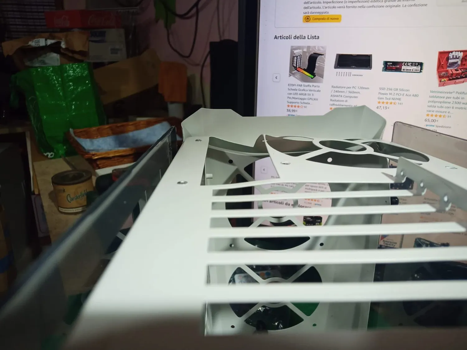 Mars Gaming MC51W case PC ATX bianco vetro temperato