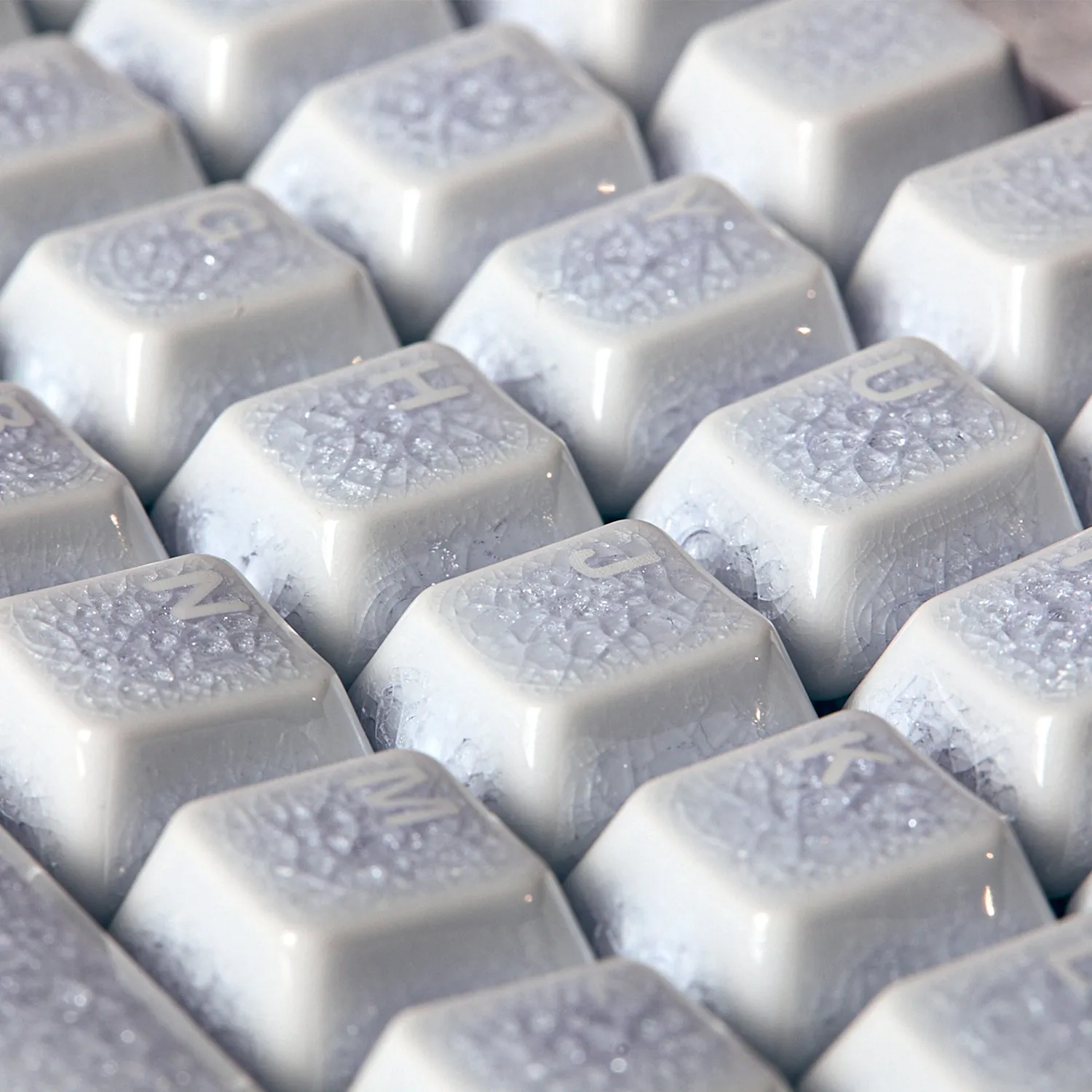 Cerakey Full Set V2 Purple Crazed keycap ceramica viola