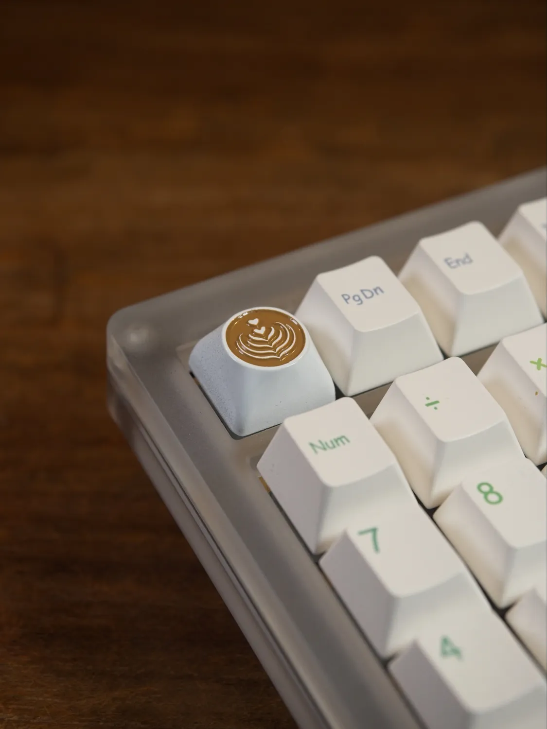 CoffeeKeys Latte artisan lega zinco smaltato