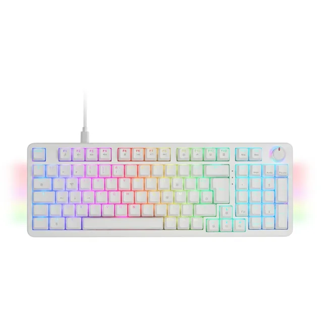 Mars Gaming MKPRO tastiera meccanica full size bianca silent