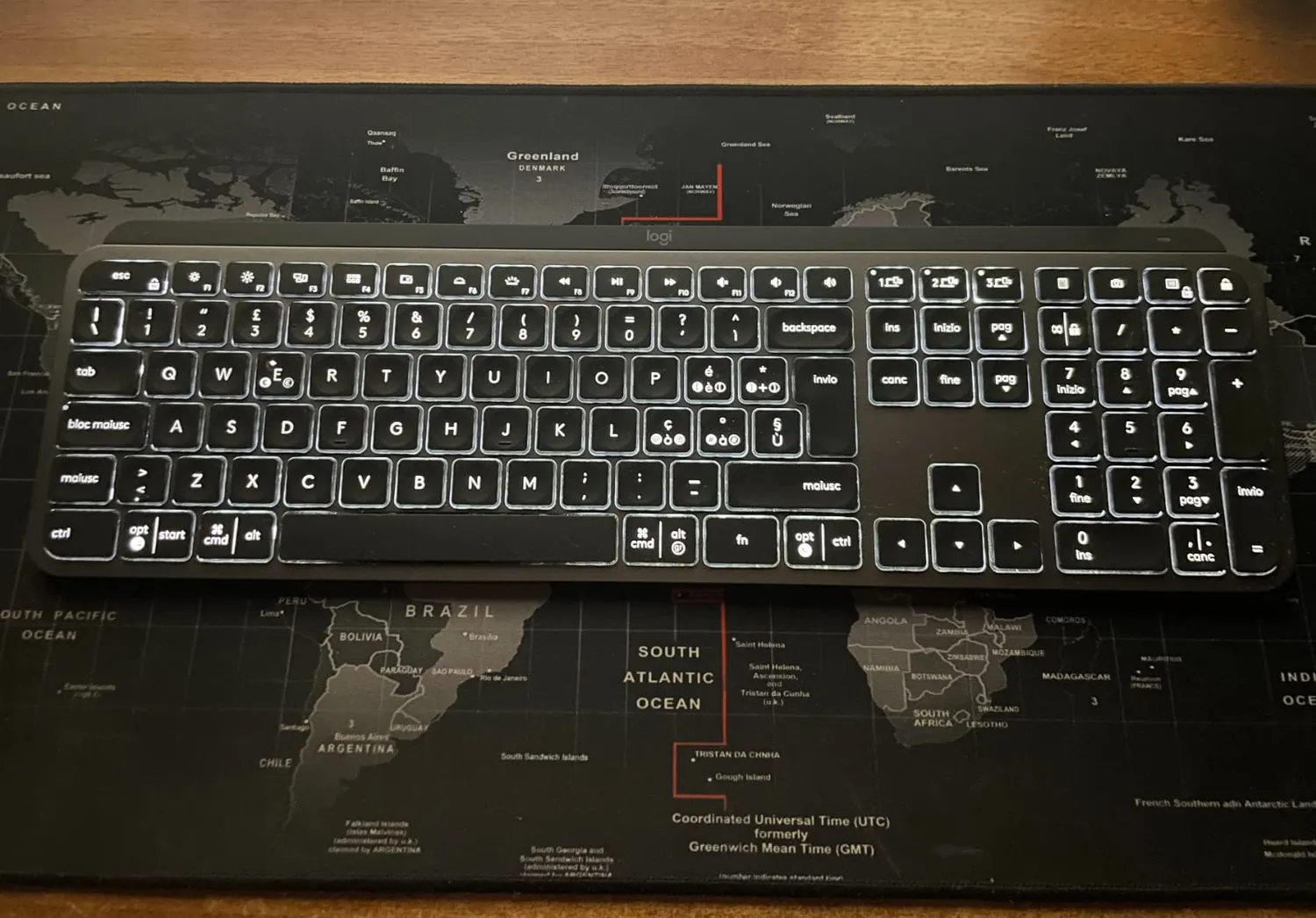 Logitech MX Keys tastiera wireless grafite retroilluminata ITA
