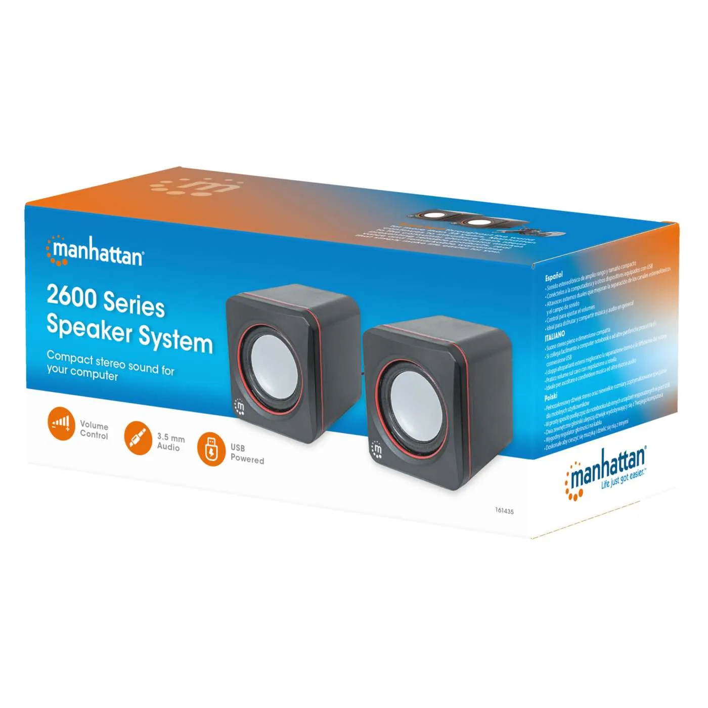 Manhattan 2600 Casse PC USB stereo portatili