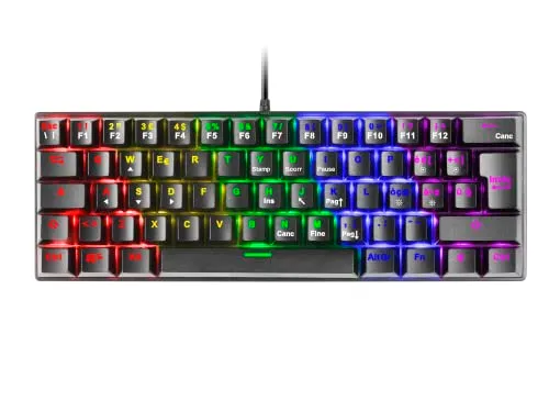Mars Gaming MK60 tastiera meccanica gaming nera IT switch rossi