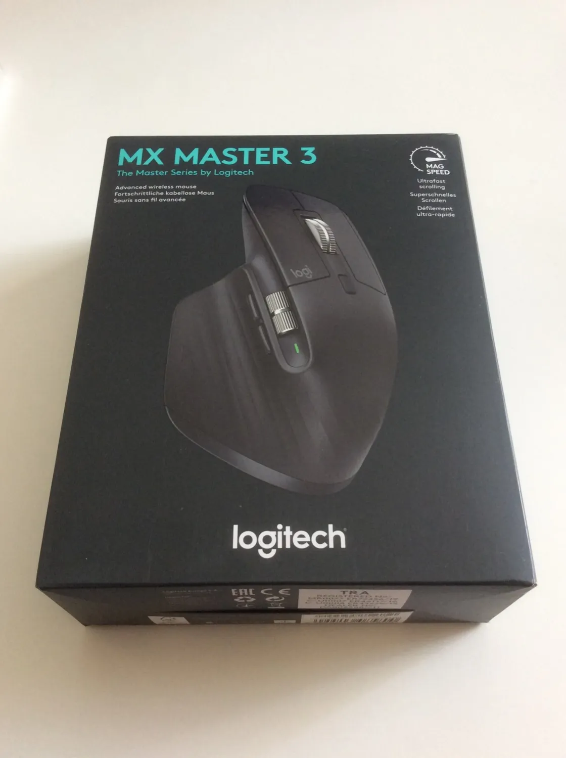 Logitech MX Master 3 mouse wireless nero ricarica USB-C