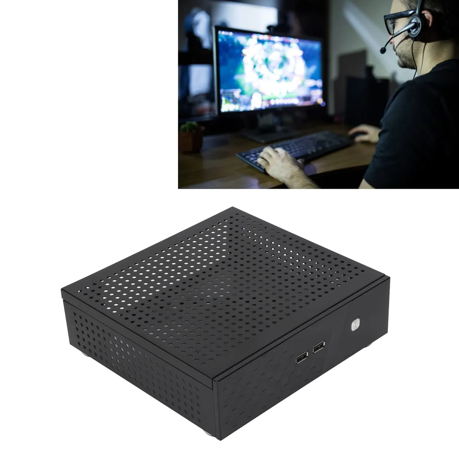Zunate C60 case mini ITX alluminio HTPC compatto