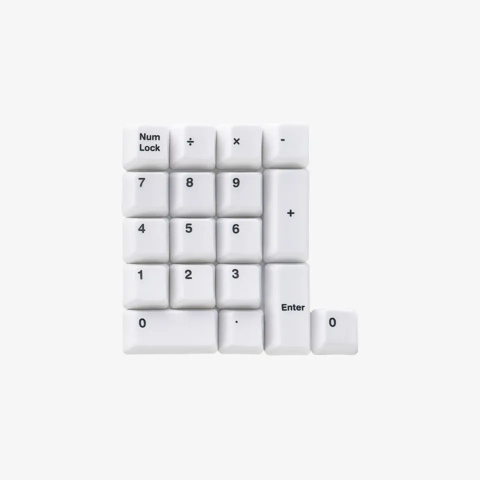 Cerakey C Set-Num-Matte V3 keycap ceramica tastierino nero