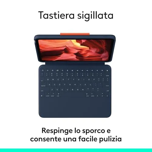 Logitech Rugged Combo 4 custodia tastiera iPad 10 gen ITA antiurto