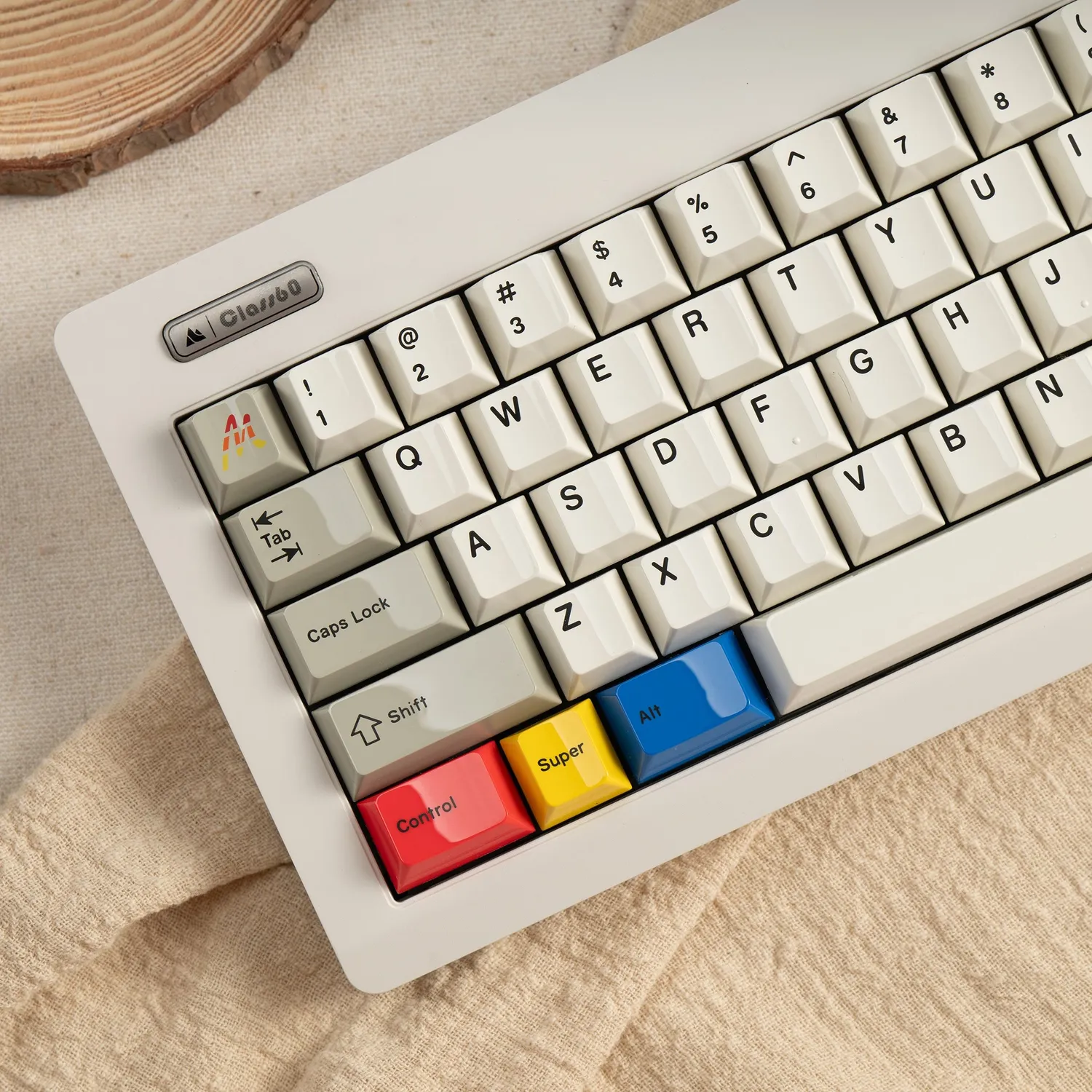 MM Studio Glazed Beige keycaps PBT set beige