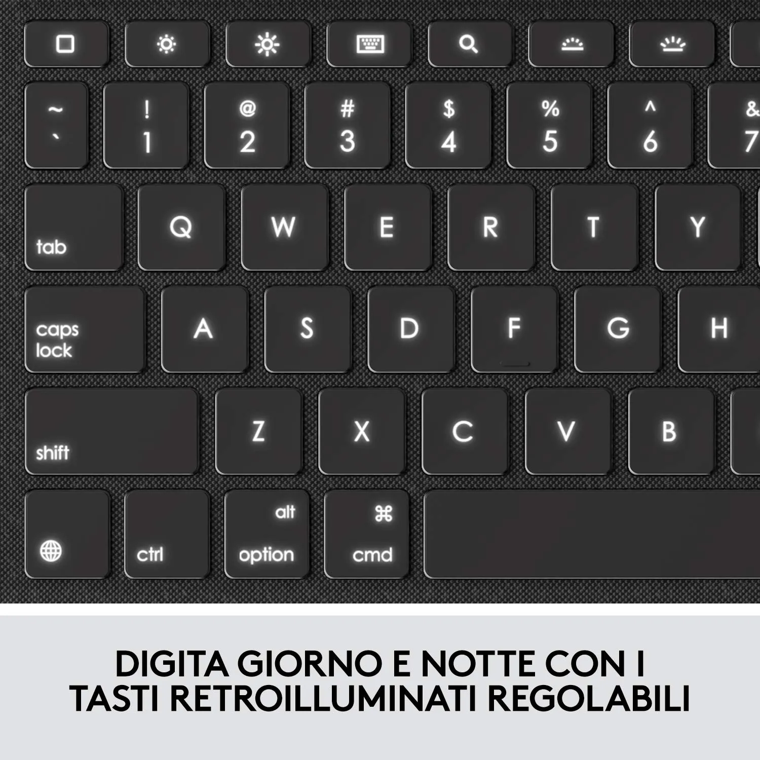 Logitech Combo Touch custodia tastiera iPad Air ITA retroilluminata