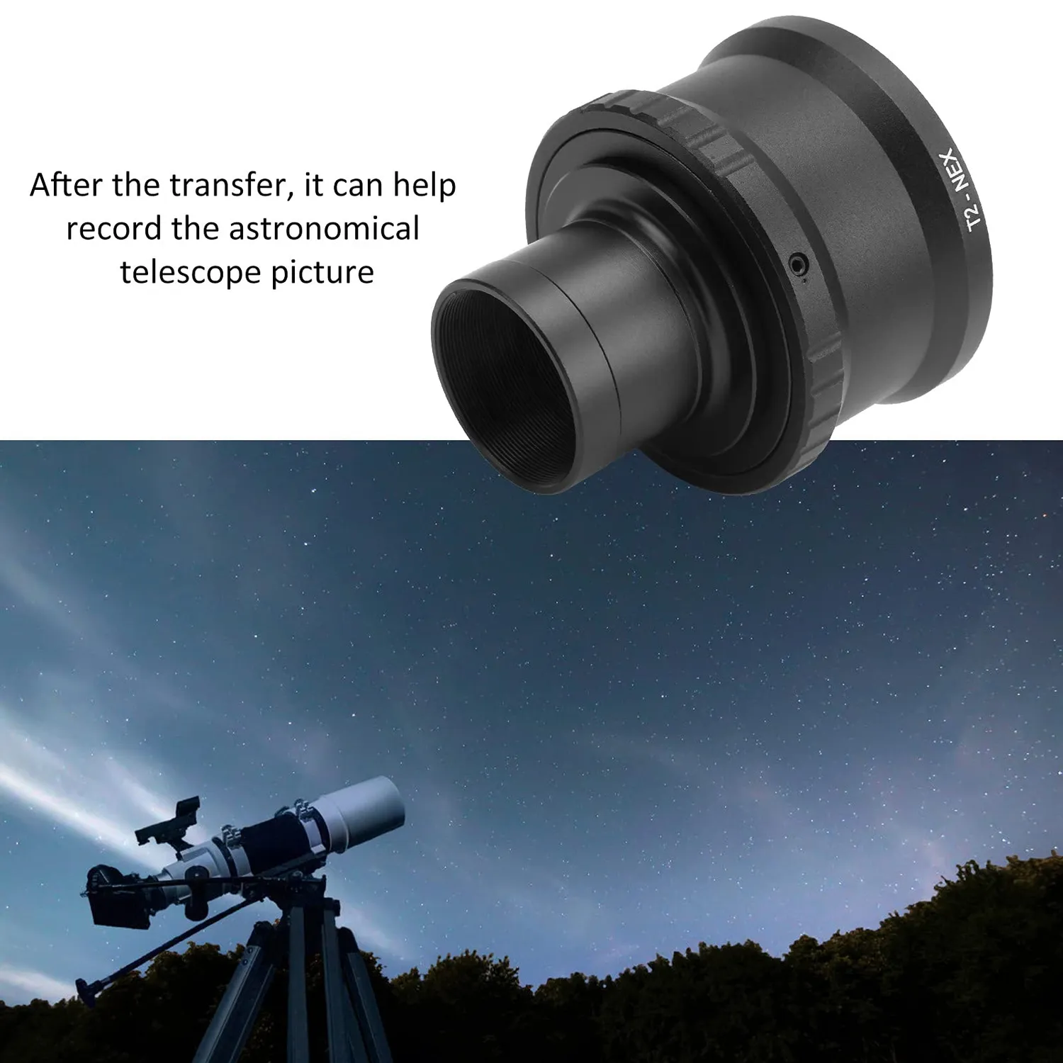 Zunate E-Mount anello adattatore telescopio a T