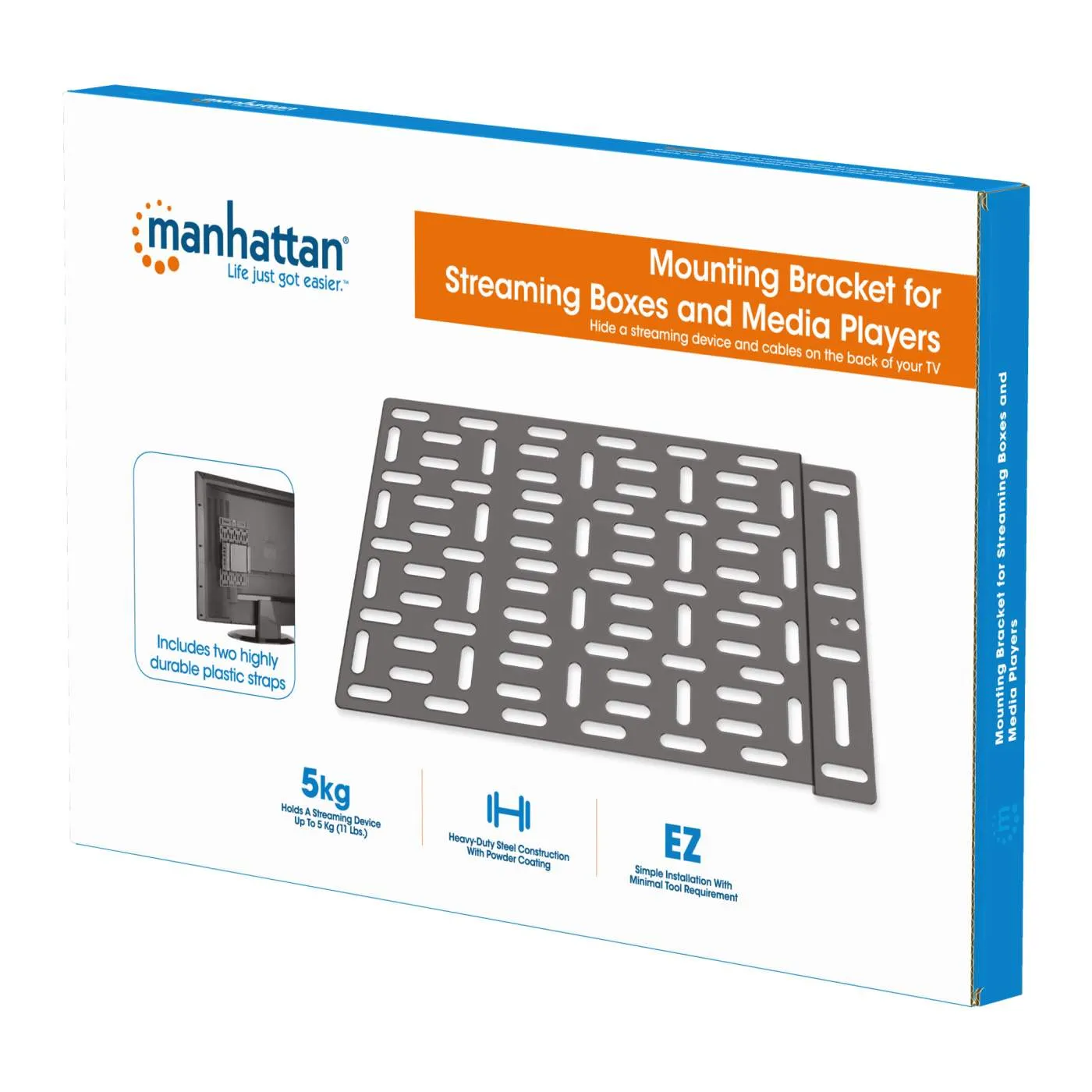 Manhattan staffa supporto box streaming TV VESA 5 kg