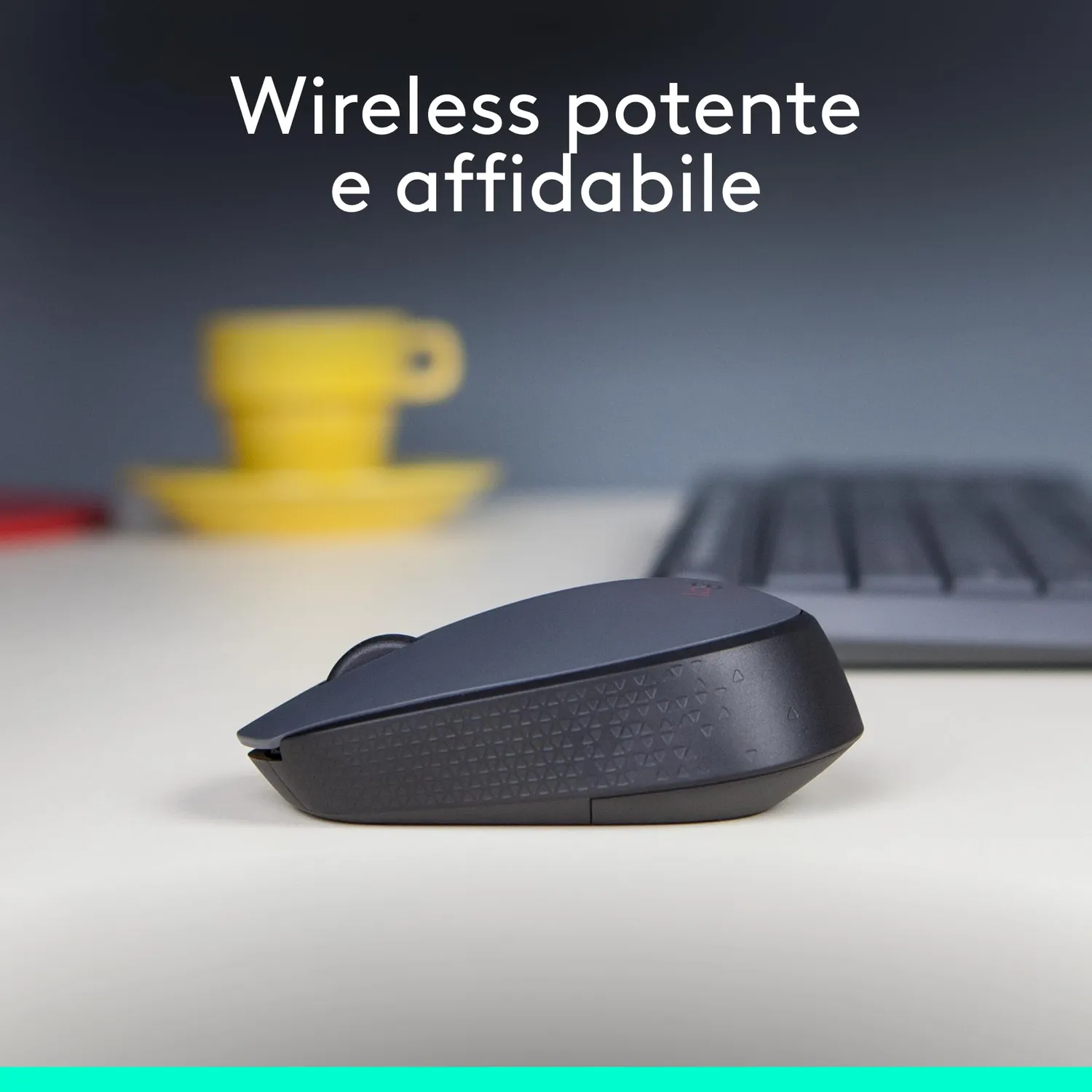 Logitech M170 mouse wireless grigio 2,4 GHz ricevitore USB