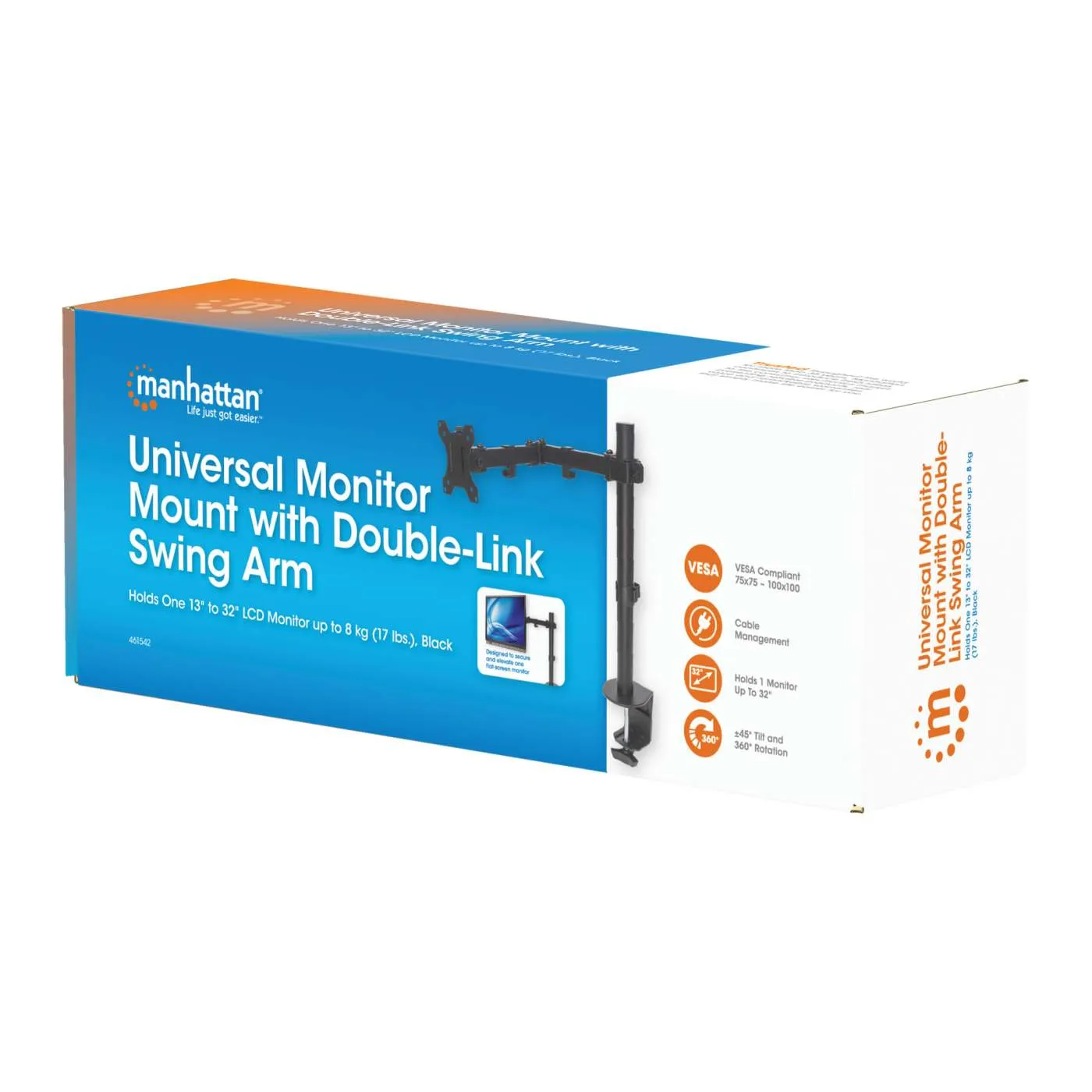Manhattan Double-Link supporto monitor 13-32 pollici 8 kg