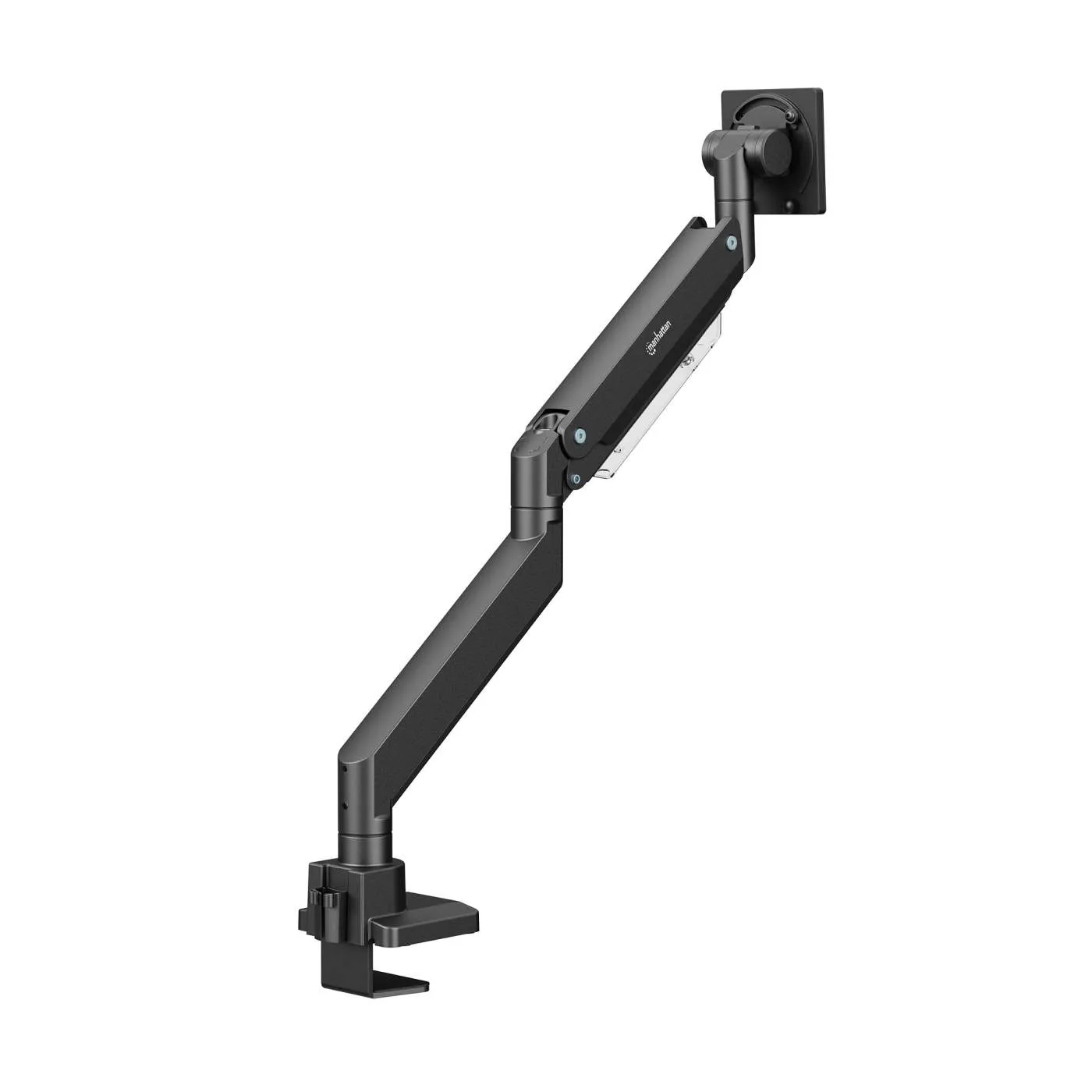 Manhattan braccio monitor singolo gas USB 32-55" nero